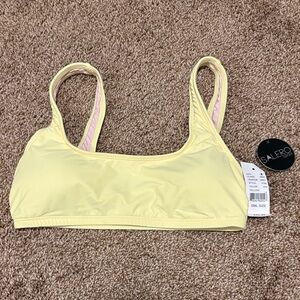 Salero yellow swim bikini top